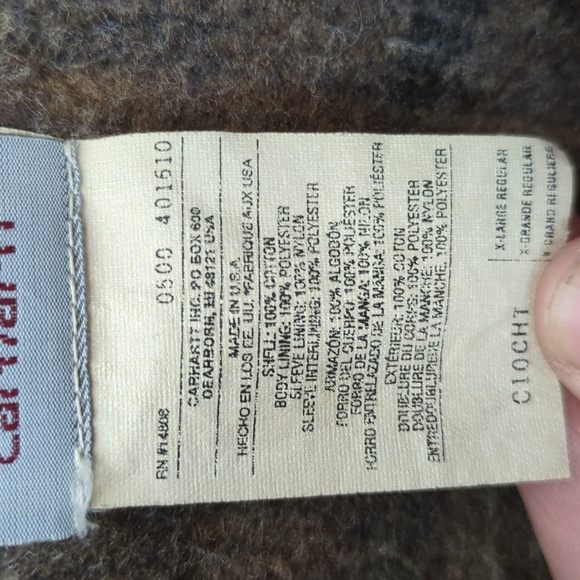 Union Made Vintage Carhartt Blanket Lined Coat - Picture 2 of 7